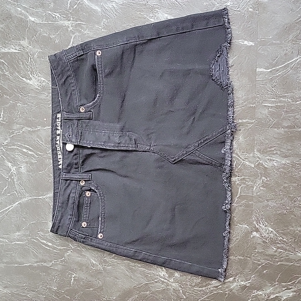 Black Denim skirt